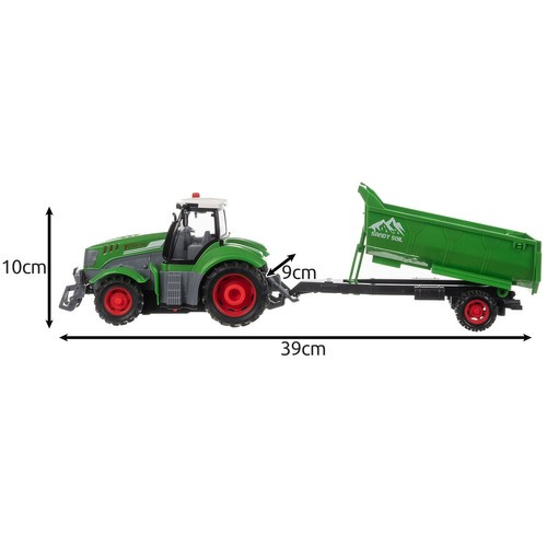 Remote Controlled Tractor Toy Kruzzel 24850 with Tipper Trailer (1)