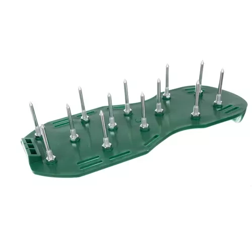 Gardlov Lawn Aerator Shoes with Metal Clips, Green/Black
