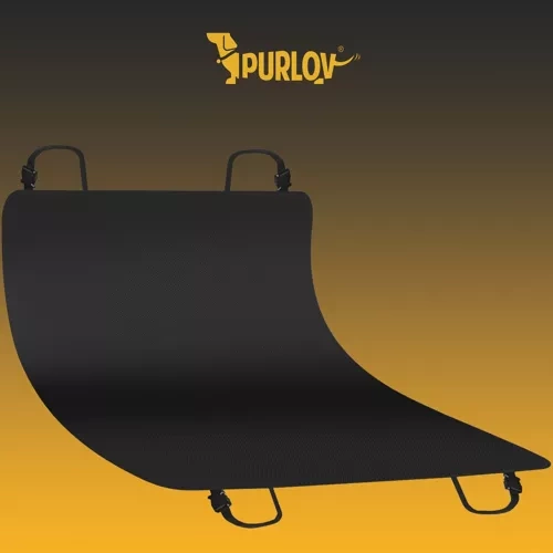 Purlov Dog Car Seat Cover 144x144 cm, Black
