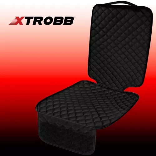 Quilted Car Seat Protector Mat with Organizer Pockets 24574