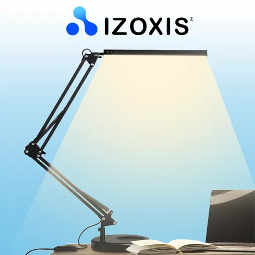 Светодиодная настольная лампа Izoxis 23503 2 в 1 на струбцине и...