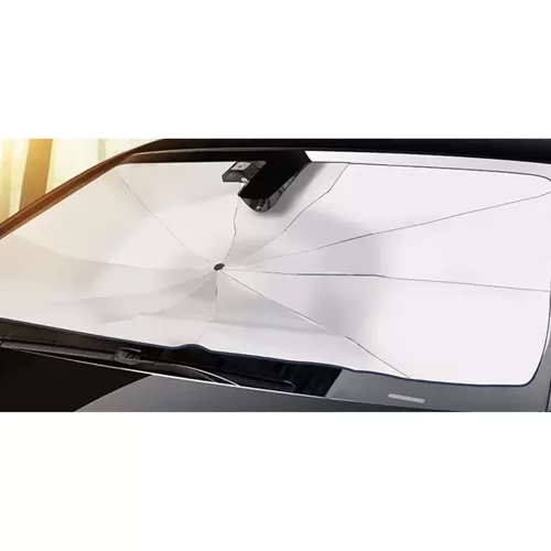 Xtrobb 00023771 Car Windshield Sunshade Umbrella, 132x76 cm, Black/Silver