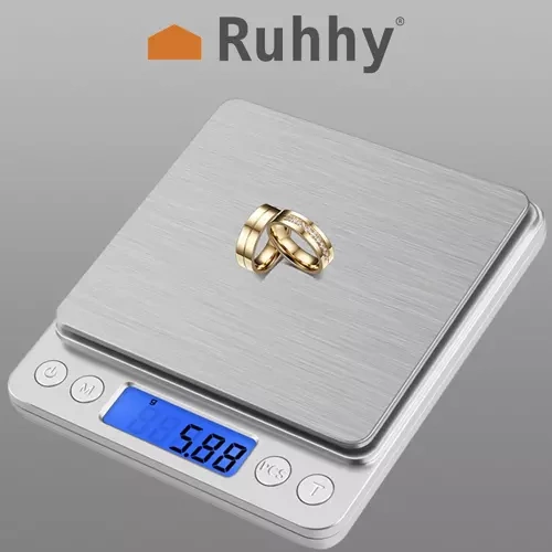 Precision Digital Kitchen Scale 500g x 0.01g Ruhhy 19899