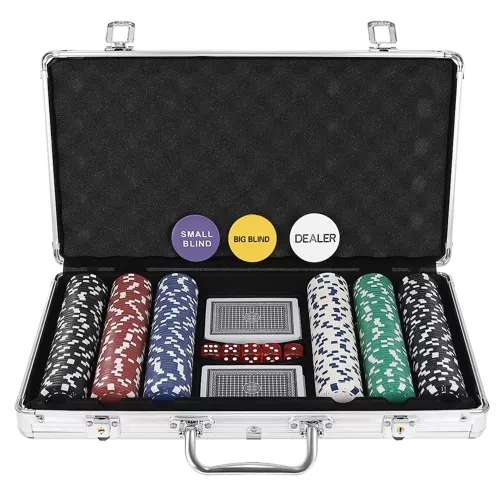 Poker Set 300 Chips in Aluminum Case HQ 23528