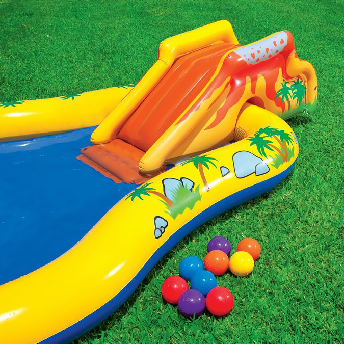 Intex 57444 Inflatable Water Play Center for Kids with Slide