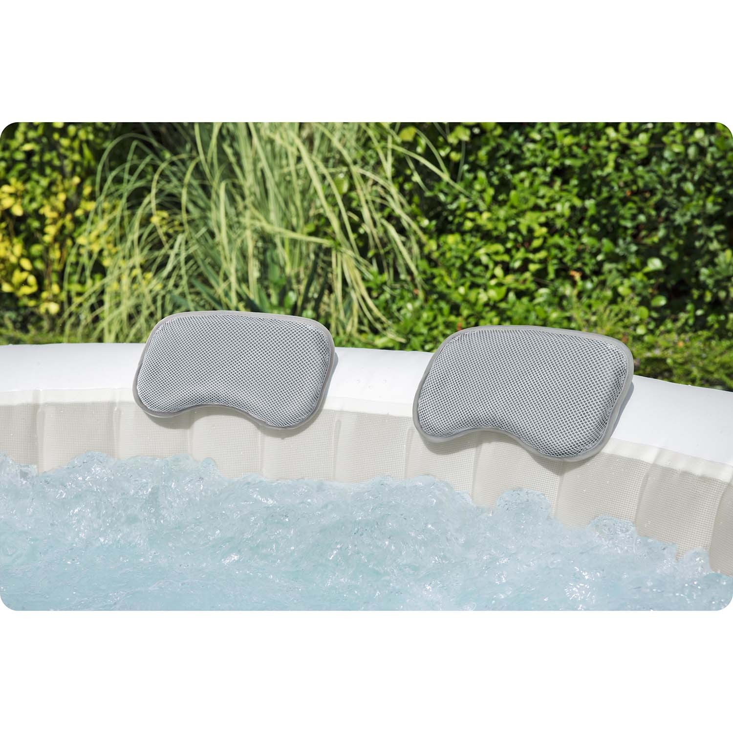 Bestway 60316 Lay-Z-Spa Inflatable Pool Headrests, 2 pcs, Grey