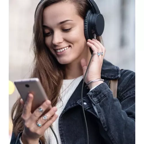 AUX Audio Vads 3.5mm ar Apzeltītiem Savienotājiem 175cm