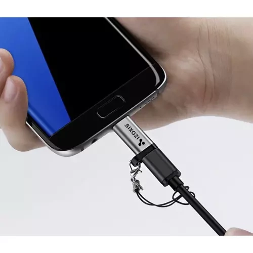 Izoxis USB-C to Micro USB 2.0 Adapter with Lanyard