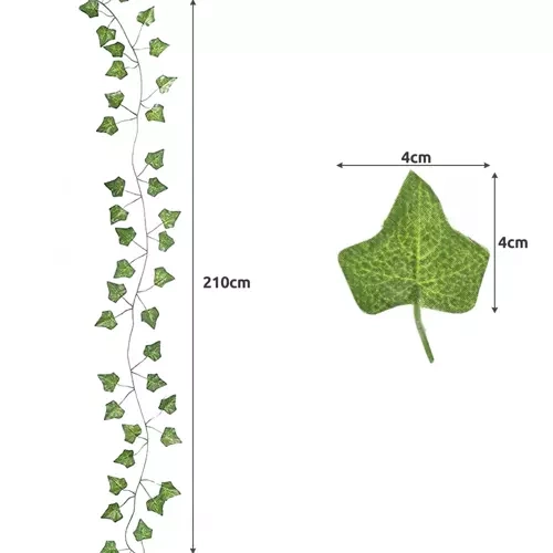 Gardlov Artificial Ivy Garland, 12.6m, Green