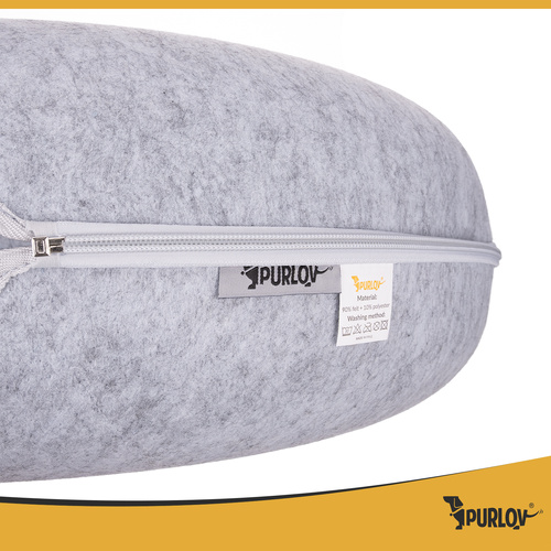 Purlov Cat Bed Tunnel, Grey
