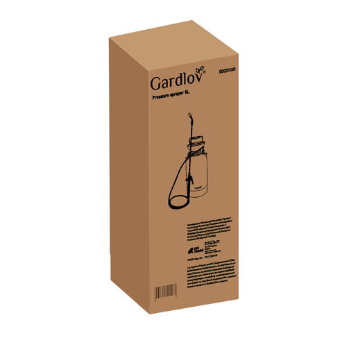Gardlov 00025581 Pressure Sprayer 5L, Green