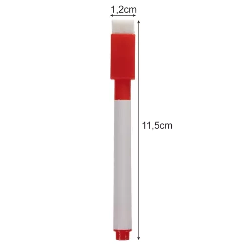 Magnetic Dry Erase Markers with Erasers, Set of 16, 8 Colors Maaleo 21647