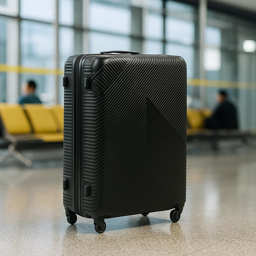 Trizand 3-in-1 Travel Suitcase Set, Black