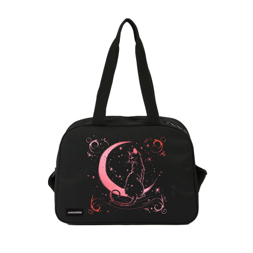 Kruzzel 26516 skolas / sporta soma, 13L, melna / rozā