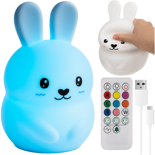 Izoxis RGB LED Night Light with Remote - Rabbit