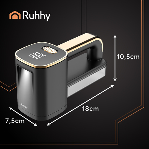 Cordless Fabric Shaver Ruhhy 26642 with LCD Display, Black (1)