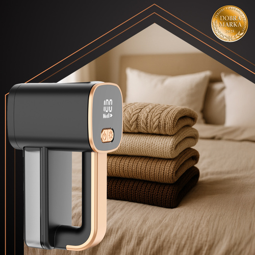 Cordless Fabric Shaver Ruhhy 26642 with LCD Display, Black (2)