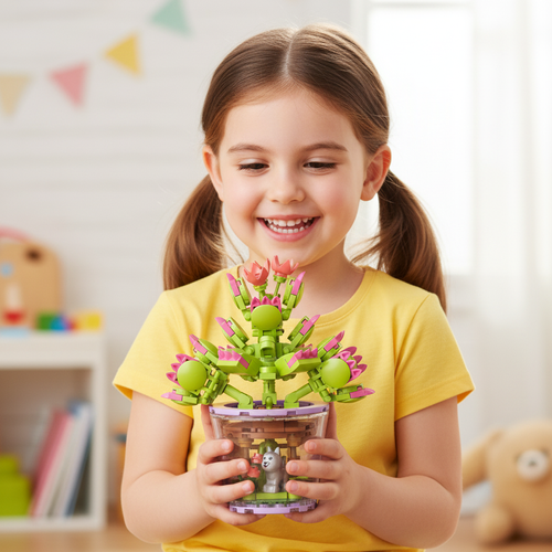 Iso Trade Building Blocks - Flowers, 172 pieces