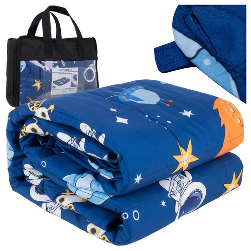 Isomedix Weighted Blanket for Children 4 kg, 100x150 cm Sensory Blanket 26897, Blue