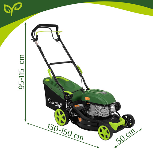 Self-Propelled Petrol Lawnmower Gardlov DriveX 149cc 40.6cm, black green (1)