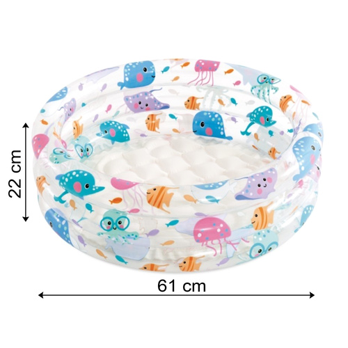 Inflatable Baby Pool Intex 57106NP, Marine Animals, 61x22 cm