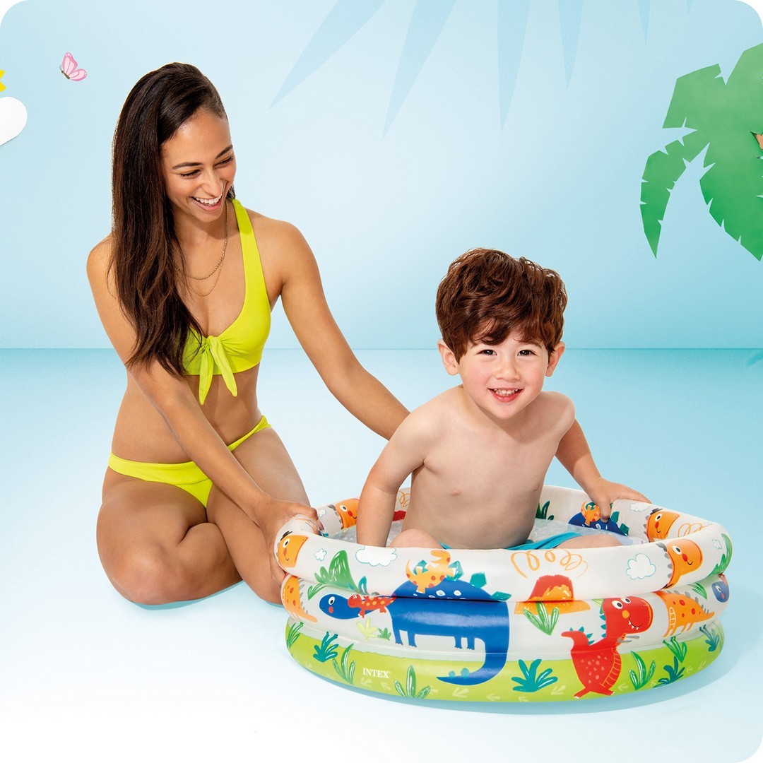Inflatable Baby Pool Intex 57106NP, Marine Animals, 61x22 cm