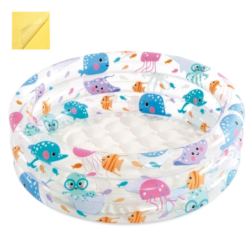 Inflatable Baby Pool Intex 57106NP, Marine Animals, 61x22 cm