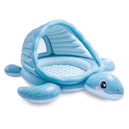 Inflatable Kids Pool with Sunshade INTEX 48677NP Turtle Playland