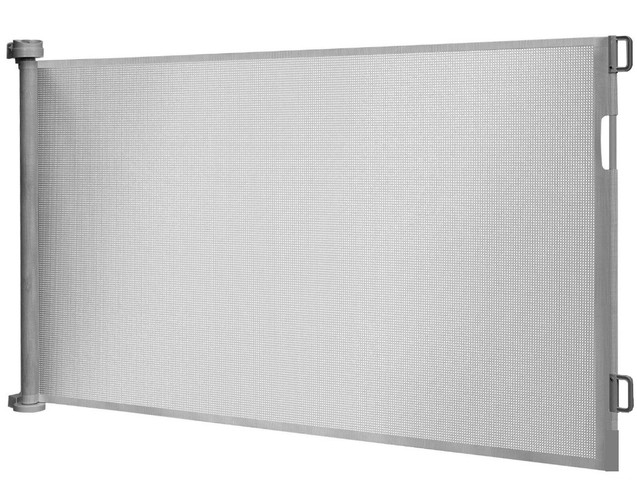 Durvju drošības barjera, vārti, nožogojums, siets, sētiņa mājdzīvniekiem, suņiem, kaķiem, Pelēks | Safety...