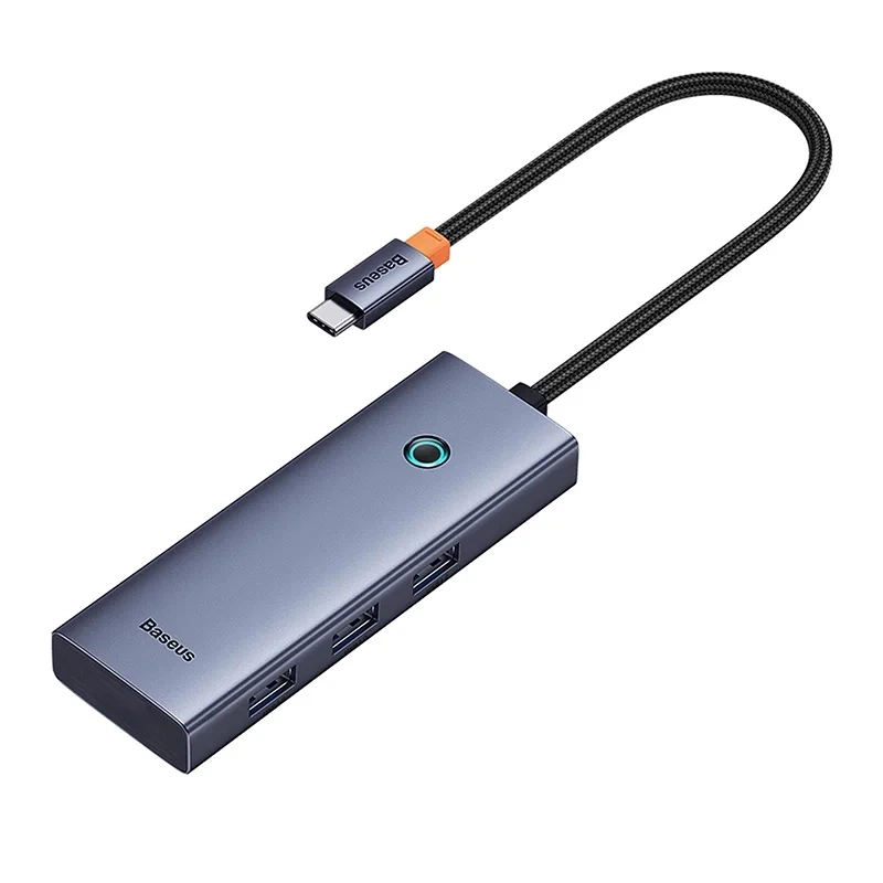 Baseus UltraJoy 5-Port USB-C Hub (HDMI, 3xUSB 3.0, PD), Grey