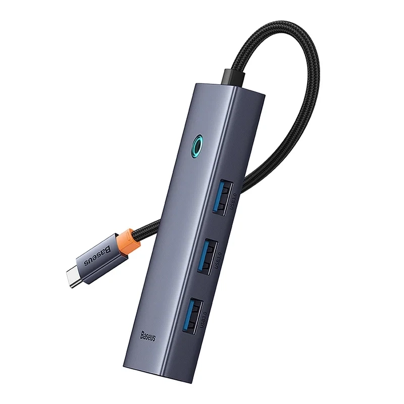 Baseus UltraJoy 5-Port USB-C Hub (HDMI, 3xUSB 3.0, PD), Grey