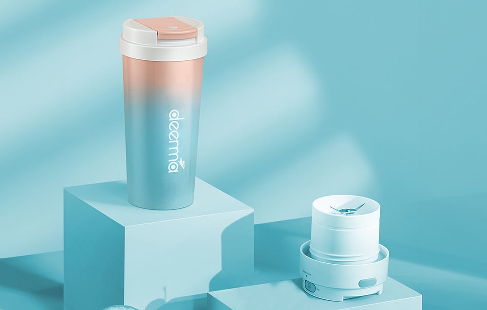 Bezvadu blenderis Deerma DEM-NU90 Termokrūze 300ml