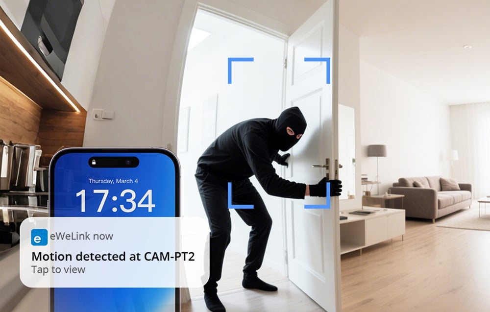 Sonoff CAM-PT2 Smart WiFi Camera 1080P Pan/Tilt 360° View (3)