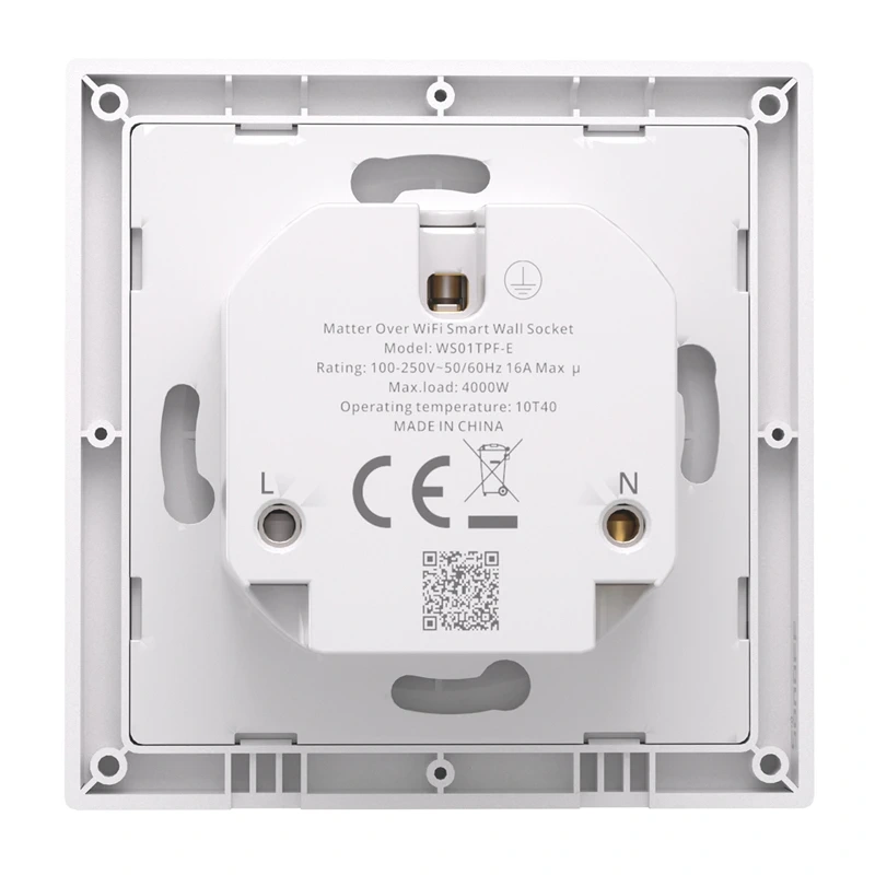 WiFi Smart Wall Socket Sonoff WS01TPF-E Type F 4000W
