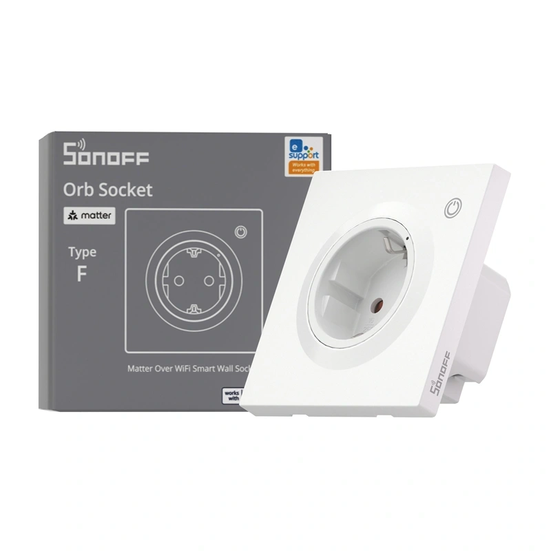 WiFi Smart Wall Socket Sonoff WS01TPF-E Type F 4000W