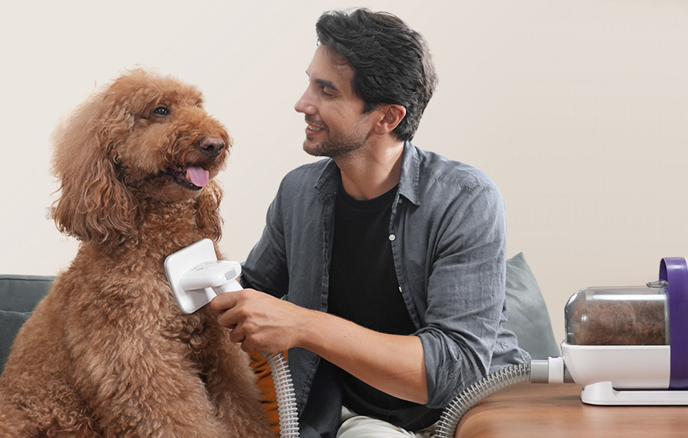 Pet Grooming Vacuum Kit Oneisall LM5 10000Pa (2)