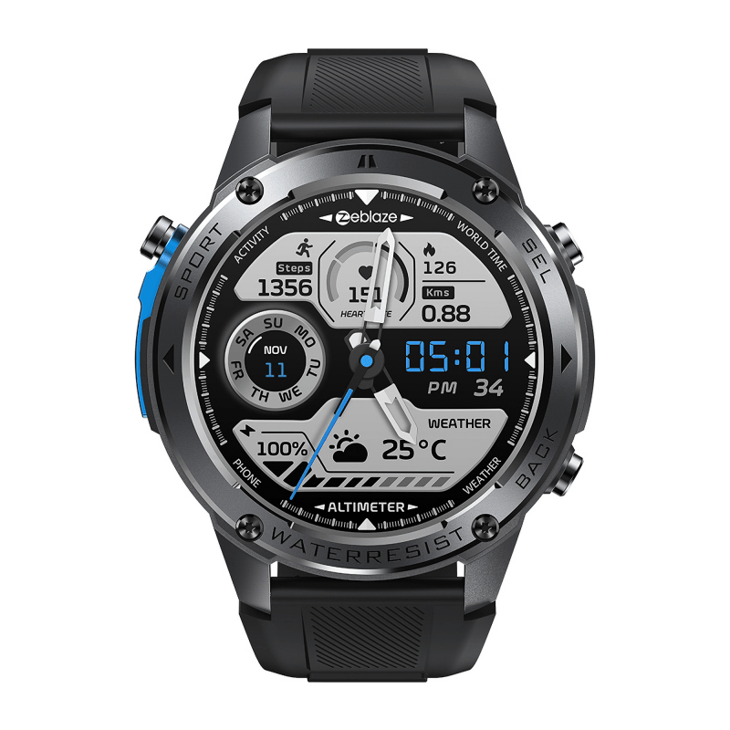 GPS Smartwatch Zeblaze Stratos 2 Ultra AMOLED Black