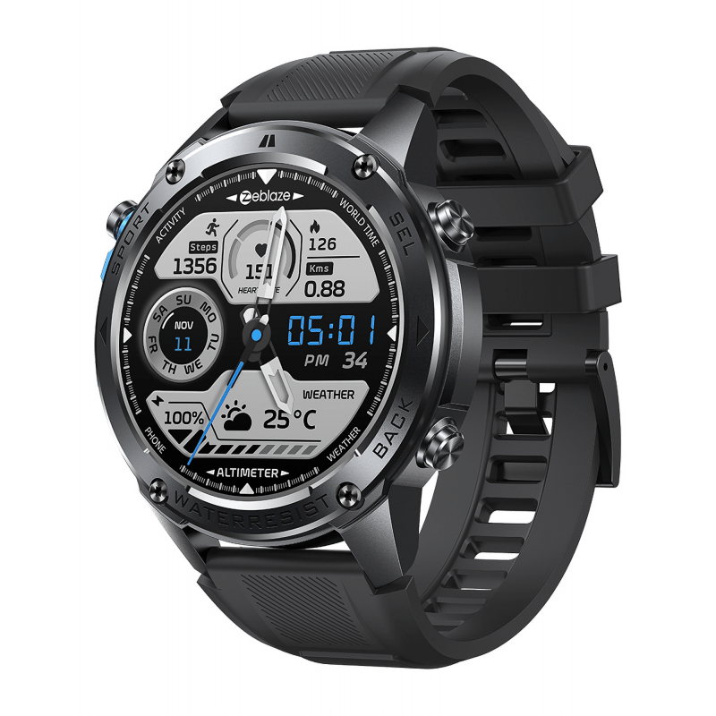 Viedpulkstenis Zeblaze Stratos 2 Ultra AMOLED Melns