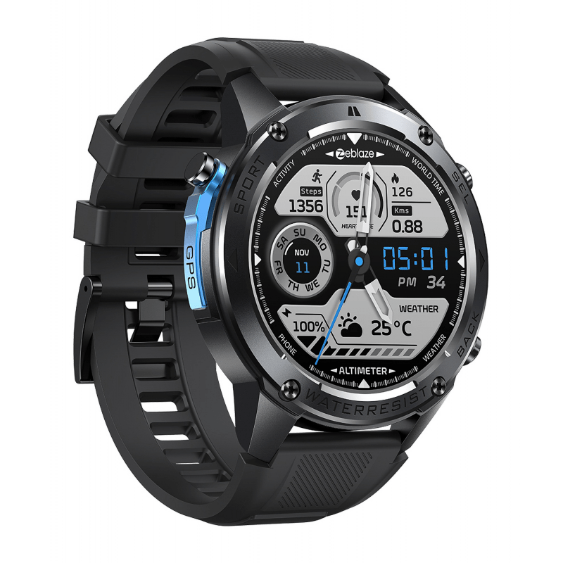 Viedpulkstenis Zeblaze Stratos 2 Ultra AMOLED Melns