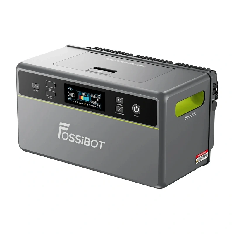 FOSSIBOT FBP1200 1200W Power Station, 1958Wh, Green