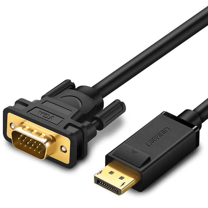 Accidentally Reject embarrassed Kabel DisplayPort do VGA UGREEN DP105, FullHD, jednokierunkowy, 1.5m (black)
