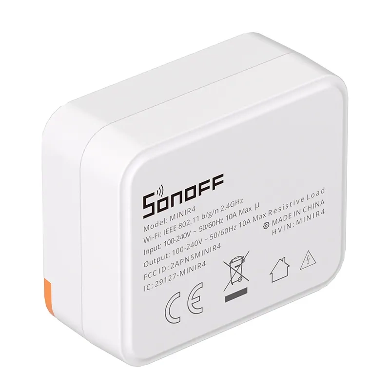 Умный Wi-Fi выключатель Sonoff MINIR4, 1 канал, белый