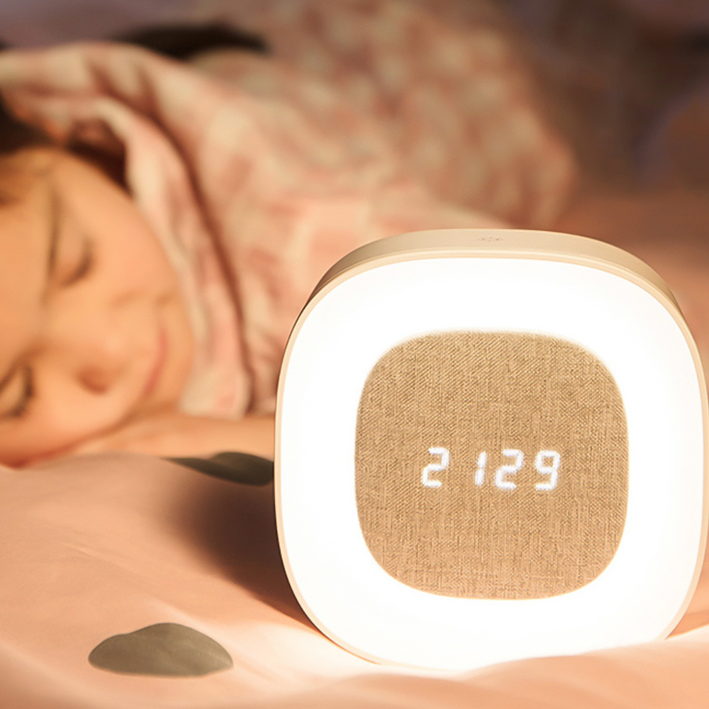 Светодиодный будильник с ночником Forever Light PURE FNL-03 BJORN, белый