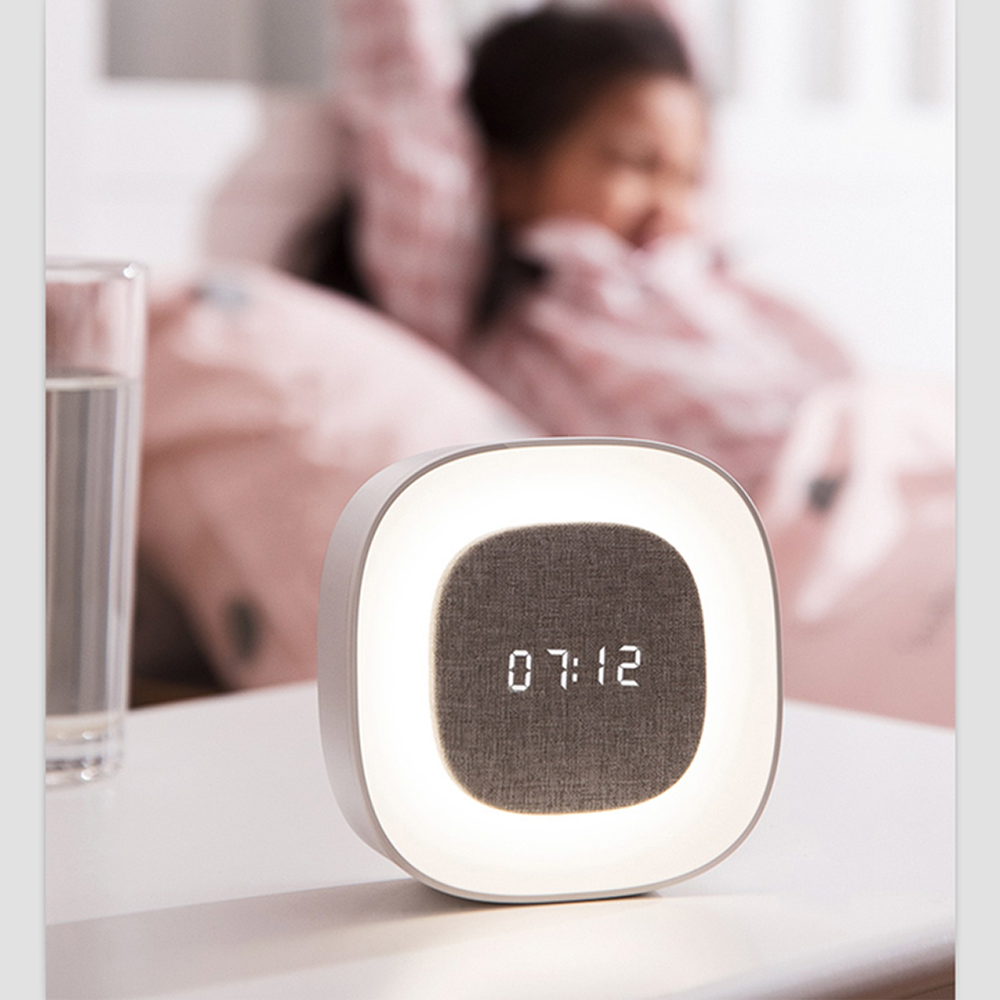 Светодиодный будильник с ночником Forever Light PURE FNL-03 BJORN, белый