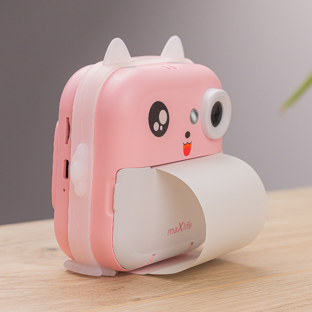 Kids Instant Print Camera Maxlife MXPC-100, Pink