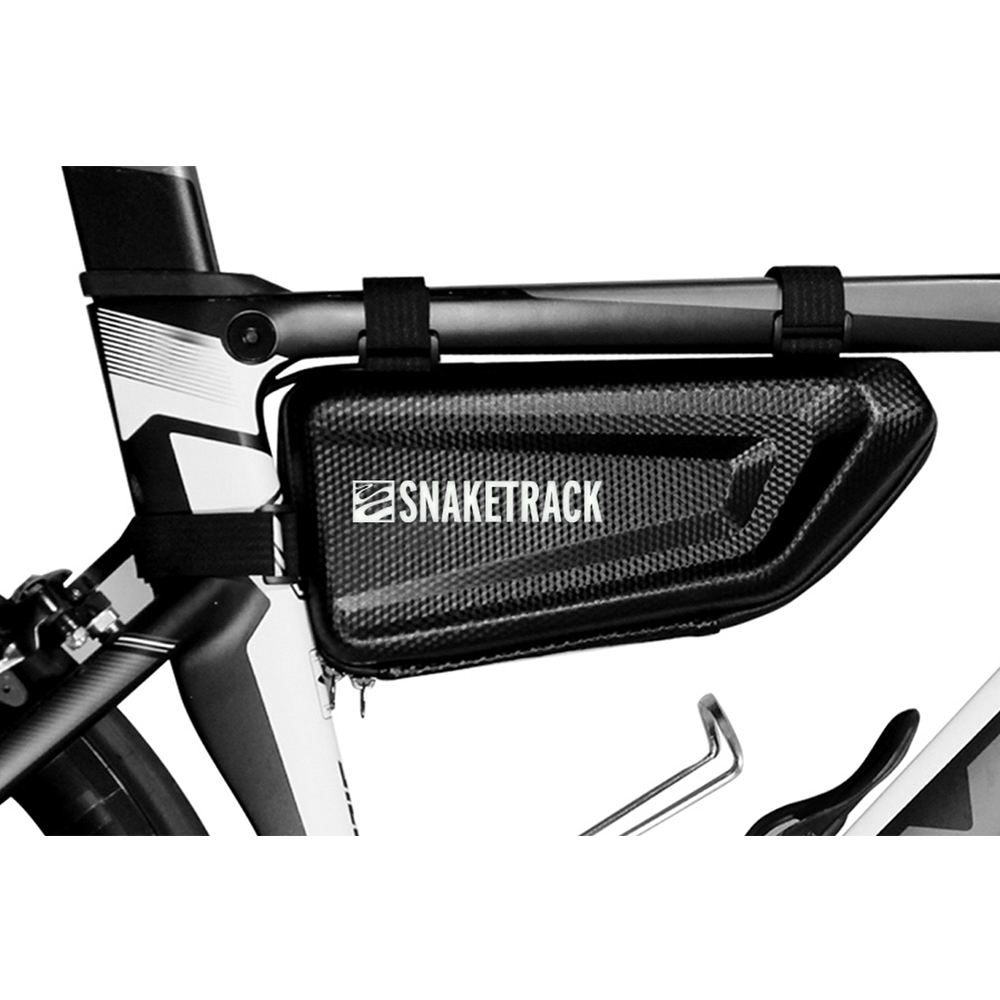 Bike Frame Bag Snake Track ST01 Waterproof Bicycle Storage Pouch, Black