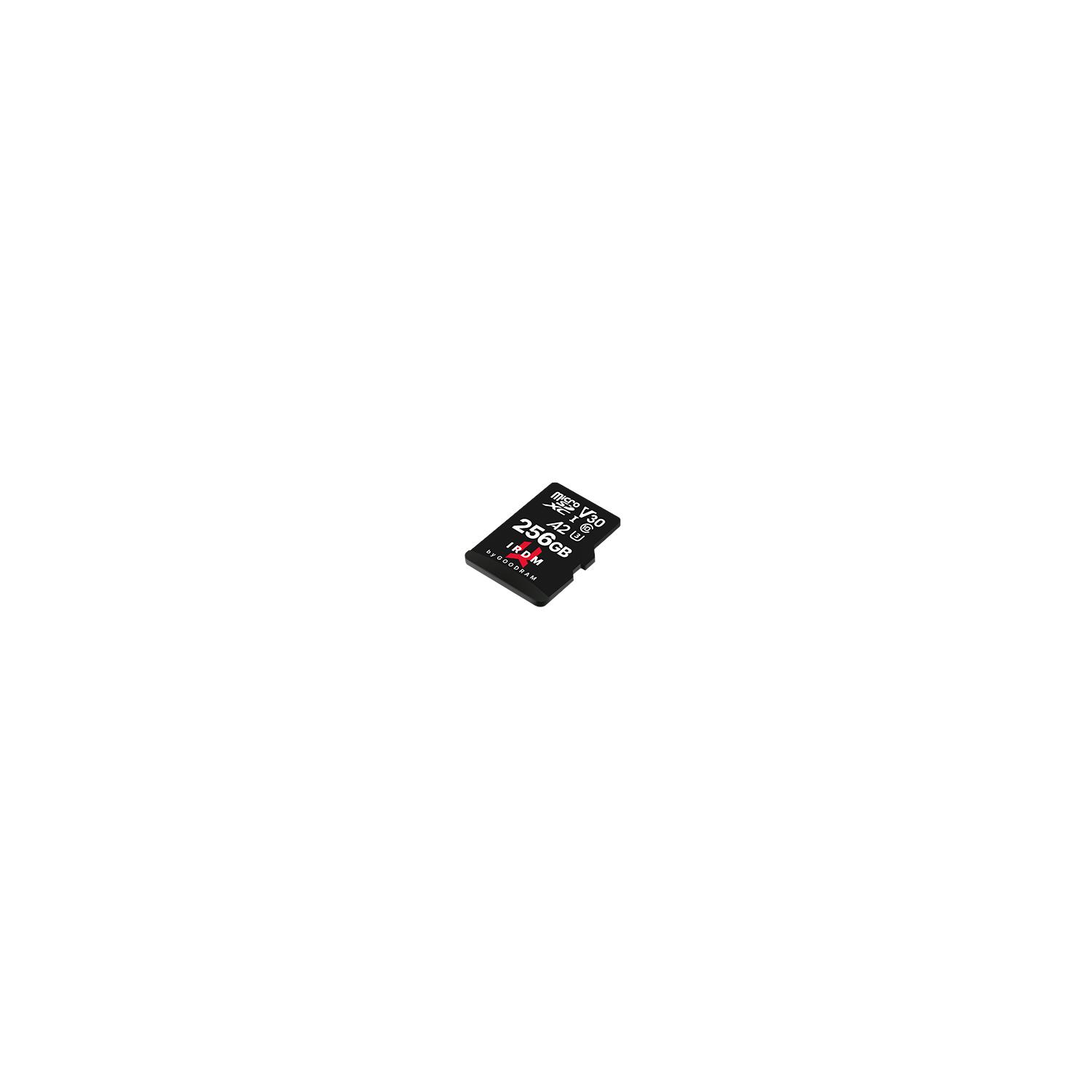 GoodRam IRDM 256GB microSD Card UHS-I U3 V30 with Adapter