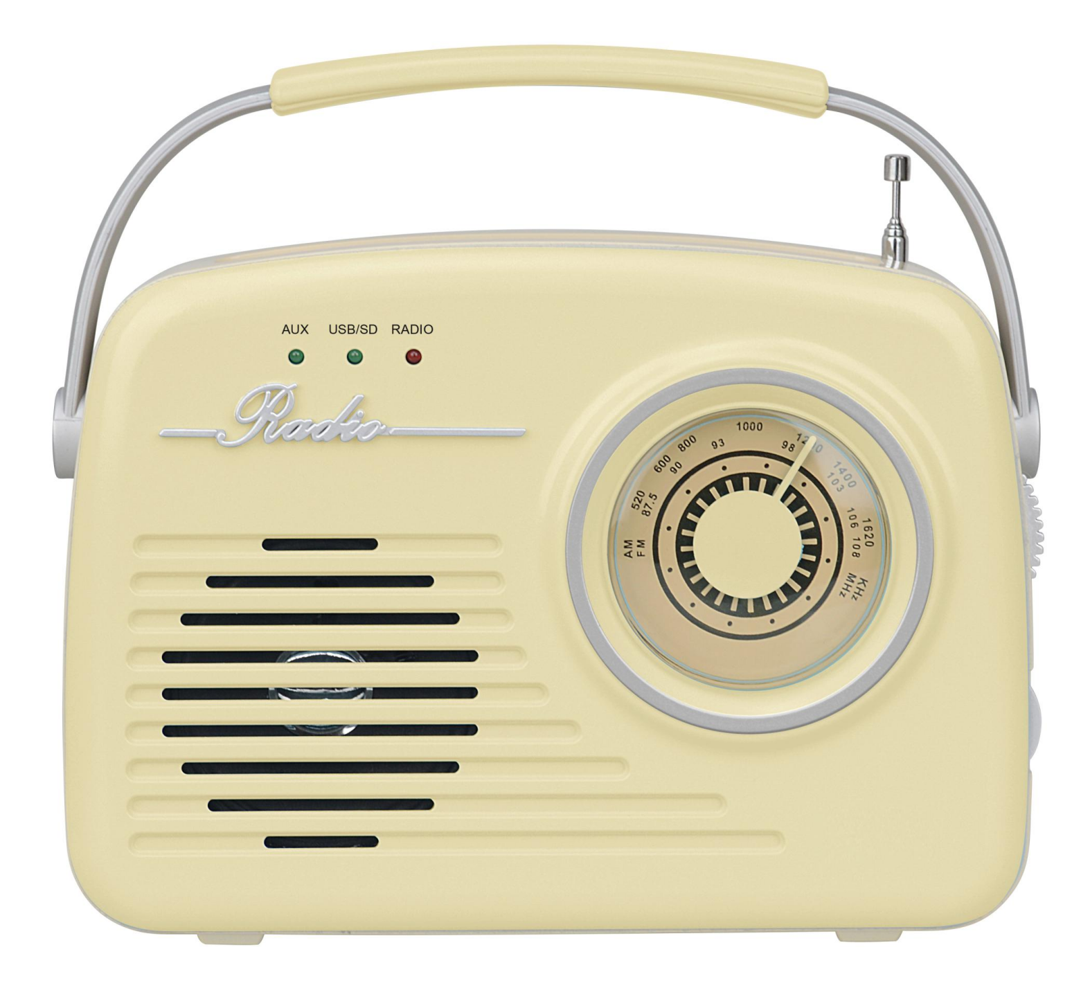 Setty Retro P350 Bluetooth Speaker with FM Radio, Beige