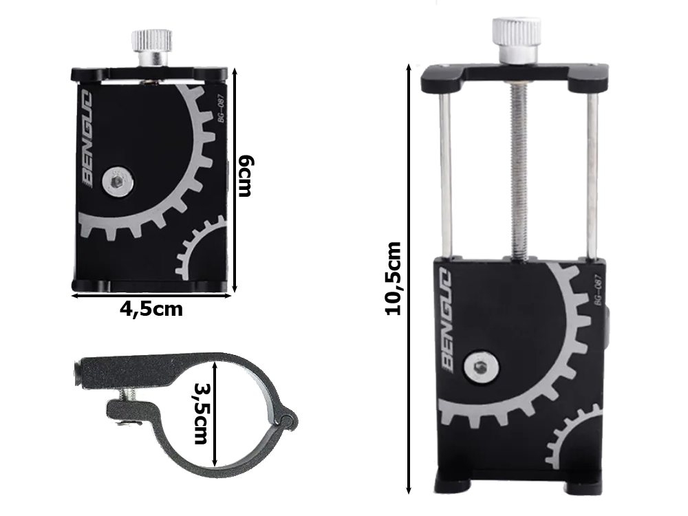 Aluminum Bicycle Phone Holder for Handlebar