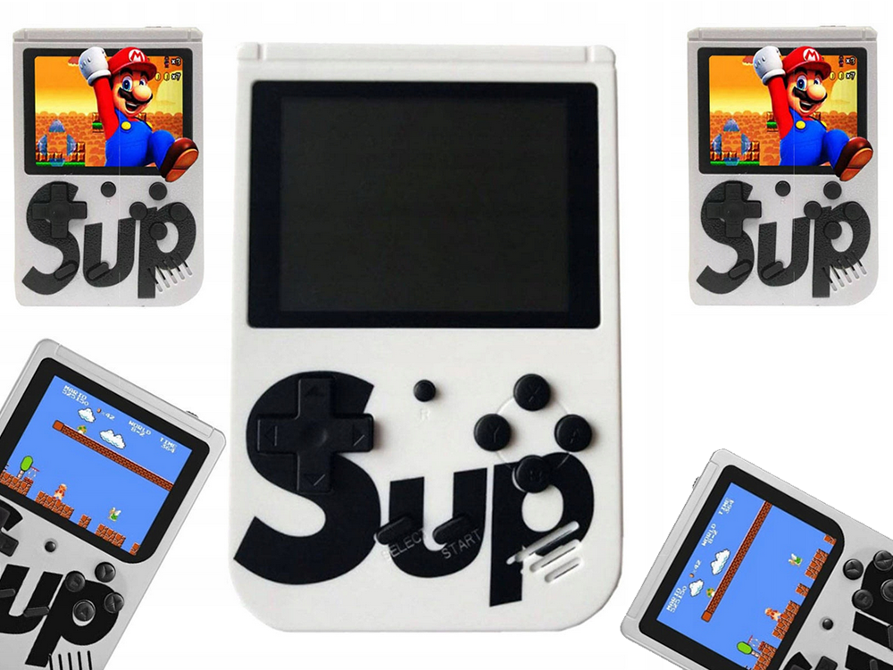 Retro Mini Portatīvā Konsole, 400 Spēles, 3.0\" Ekrāns, TV Savienojums, Balta | Mini Console Portable, Retro Games,...